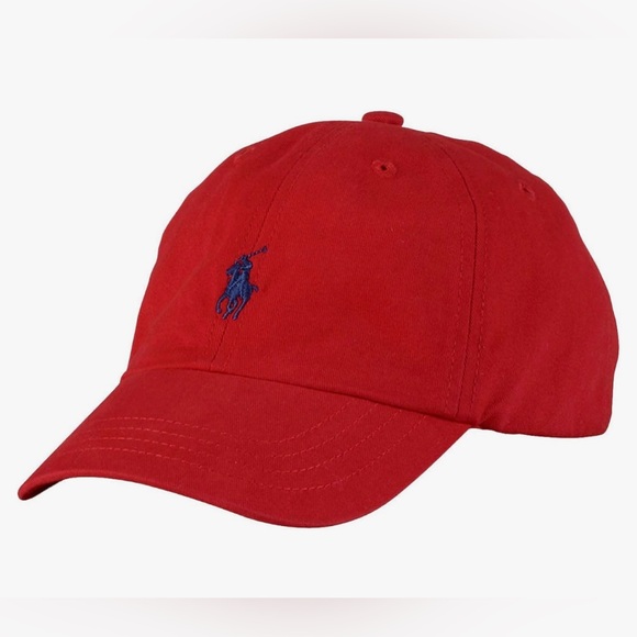 Red Polo Ralph Lauren Toddler Boys' Cotton Baseball Hat Cap in 12-24 months - Picture 1 of 6